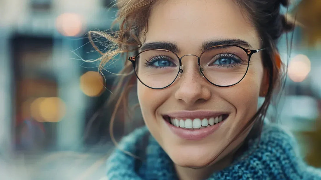 Close up of girl with glasses