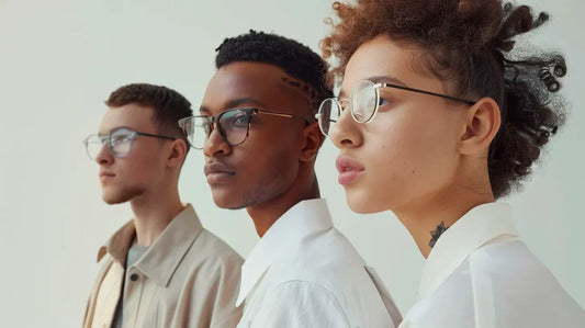 Three people with eye glasses