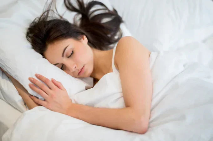 Girl in bed sleeping
